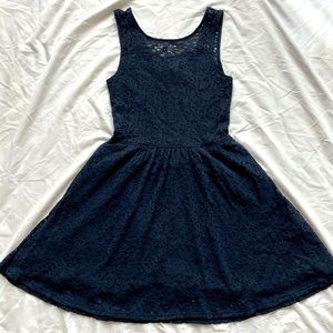 Abercrombie Kids Blue Lace Skater Dress